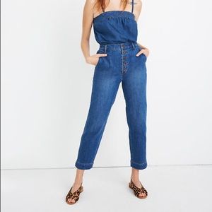 Madewell Tapered Jeans Eastgate Wash Button Front